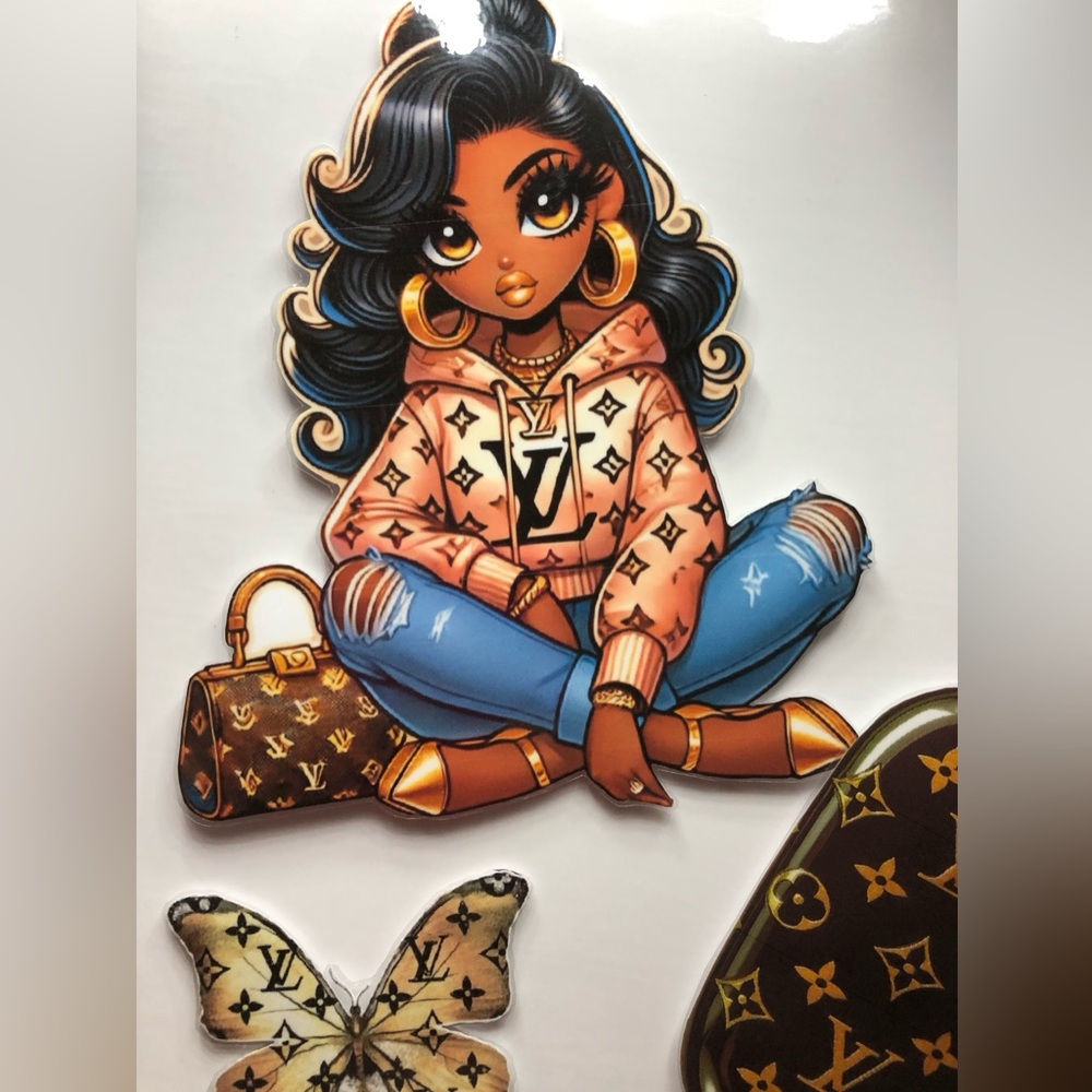 SET#10—Designer-Inspired Monogram Magnet Set - Picture 3 of 4